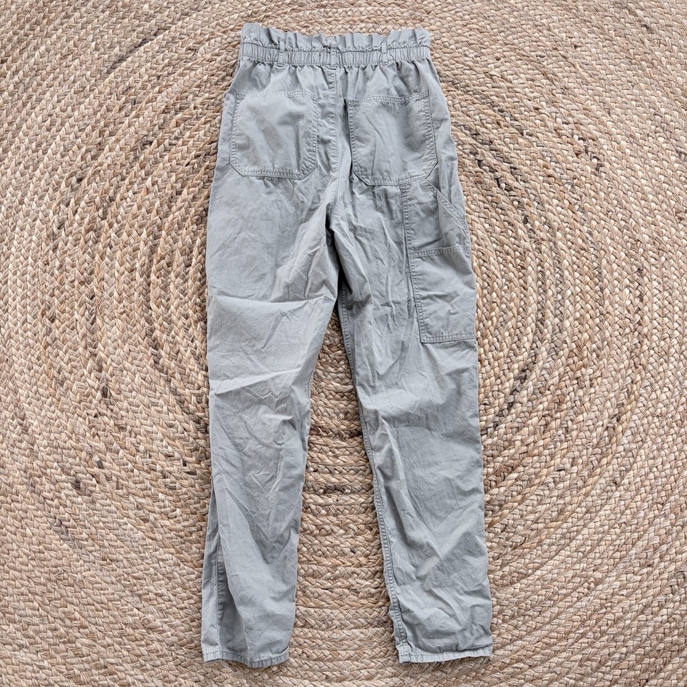 Abercrombie & Fitch Pants Womens Medium Sage Green Paperbag Utility Joggers - Picture 2 of 7